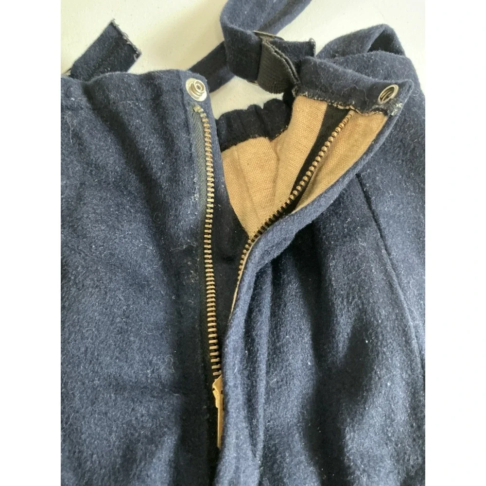 Vintage 1950s/60s Fieldston Grow-A-Year Boy's Navy Wool Sailor Pea Coat‎ Set